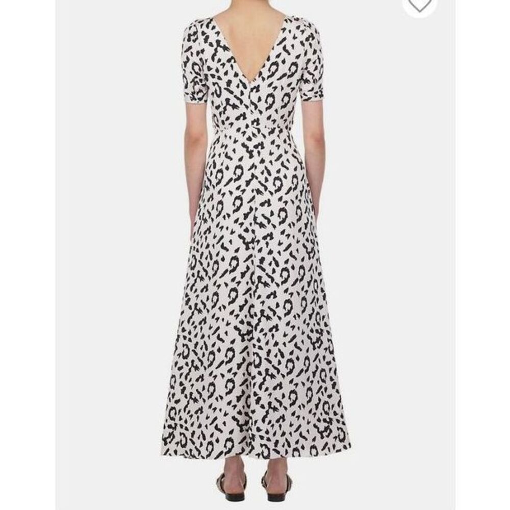 Self Portrait Leopard-Print Twisted Maxi Dress Sz 6 Formal ASO Dynasty Formal - Picture 2 of 13